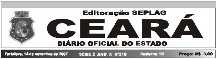 DIRIO OFICIAL DO ESTADO DO CEAR 