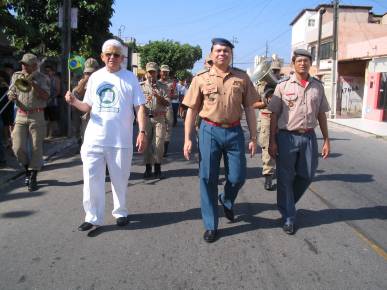 Cel BM Jos Ananias Duarte Frota na marcha da semana da Ptria de 2005 da Sociedade de Assistncia aos Cegos - SAC