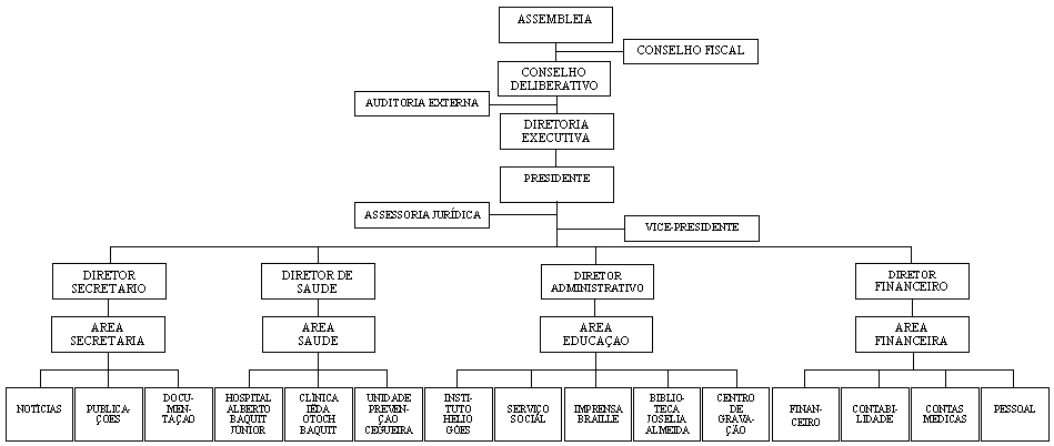 ESTRUTURA ORGANIZACIONAL DA SOCIEDADE DE ASSISTNCIA AOS CEGOS