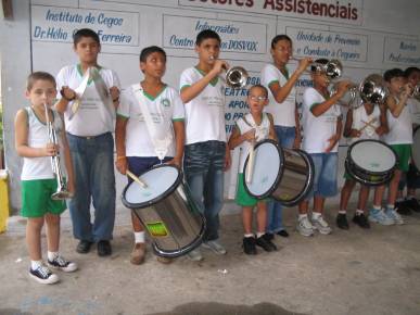 Foto de alunos na Aula de Msica