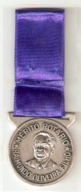 Imagem da frente da MEDALHA DO MRITO ROTRIO RAIMUNDO OLIVEIRA FILHO