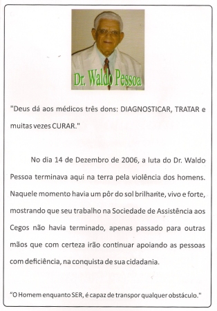 Pgina interna do folder de Inaugurao do Memorial Waldo Pessoa