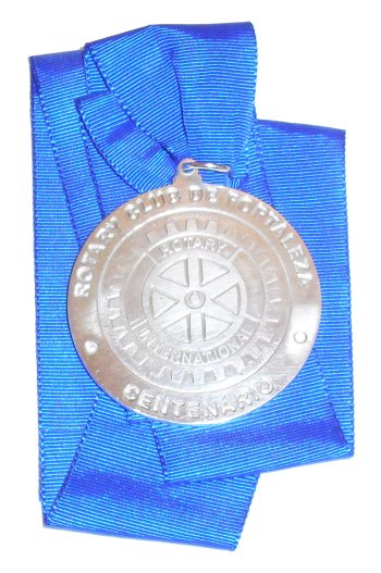 Verso da medalha do Mrito Rotario Francisco Waldo Pessoa de Almeida