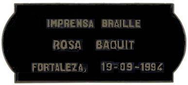 Imprensa Braille Rosa Baquit