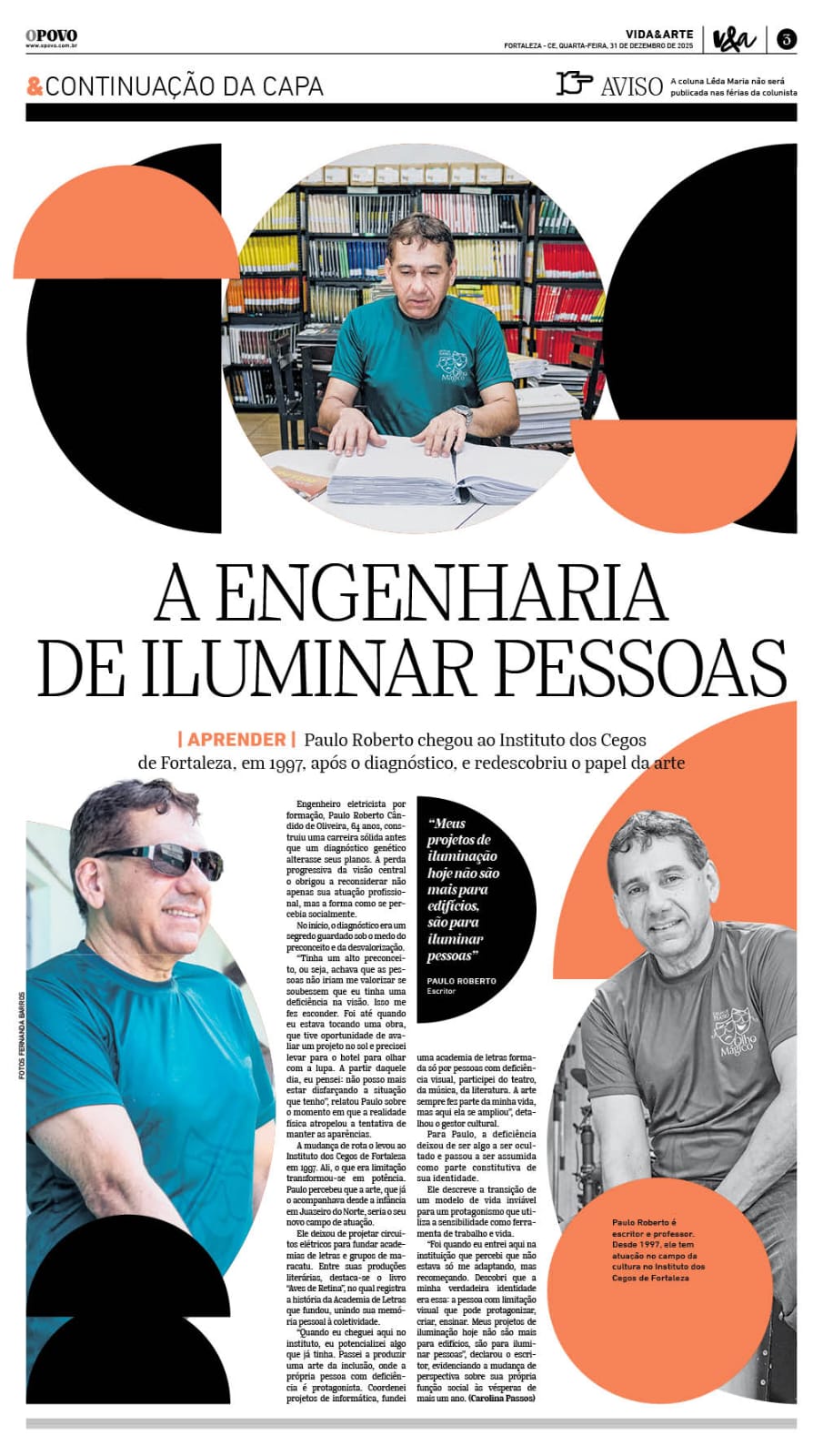 Imagem da p�gina com a reportagem Jornal O POVO