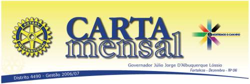 Imagem Rotary Internacional - Carta Mensal - Distrito 4490 